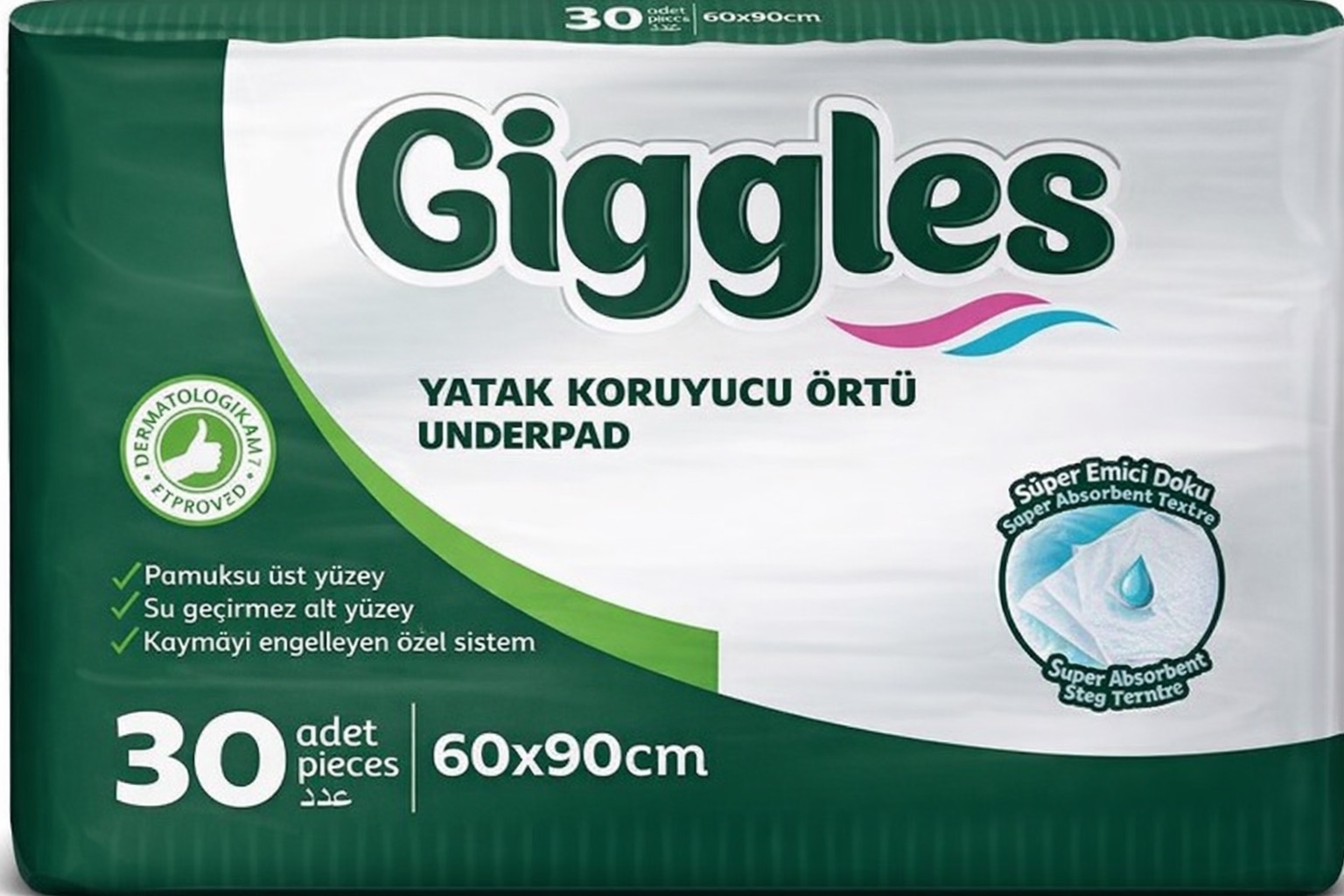 Пелюшки поглинаючі Giggles 60х90